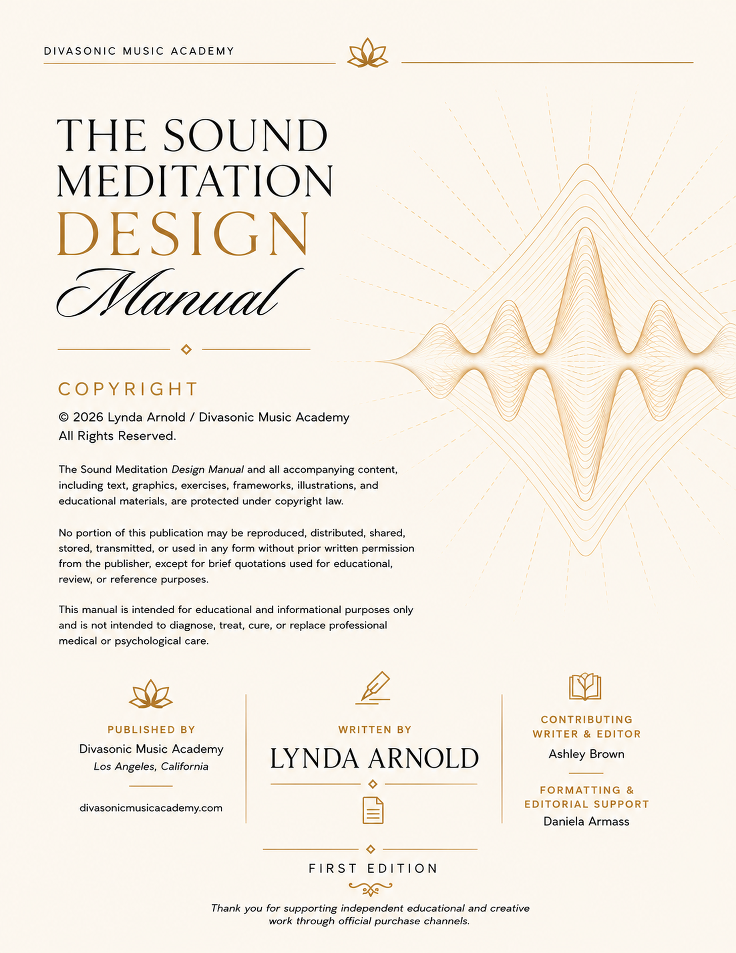 Sound Meditation Design Manual - Printed Edition
